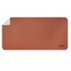 Dyazo PU Leather Mouse Pad, Desk Mat Extended for Work from Home, Anti-Slip, Reversible, Water Resistant Large Desk Spread, Brown & Grey