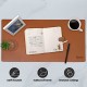 Dyazo PU Leather Mouse Pad, Desk Mat Extended for Work from Home, Anti-Slip, Reversible, Water Resistant Large Desk Spread, Brown & Grey