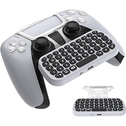New World Wireless Controller Keyboard for PS5 White New World Wireless Controller Keyboard for PS5 White