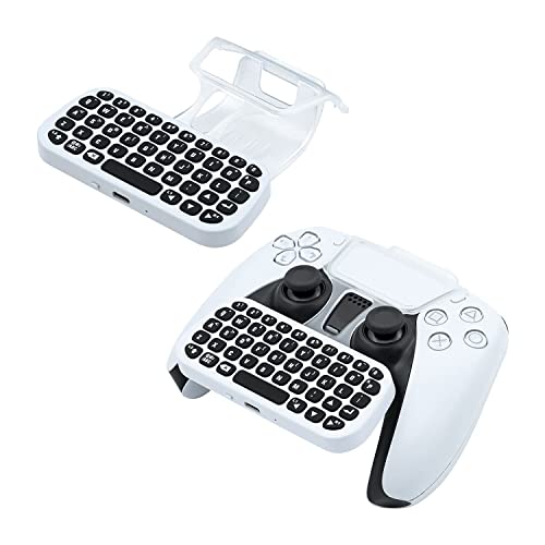 New World Wireless Controller Keyboard for PS5 White New World Wireless Controller Keyboard for PS5 White