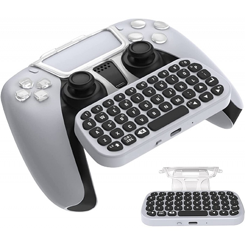 New World Wireless Controller Keyboard for PS5 White