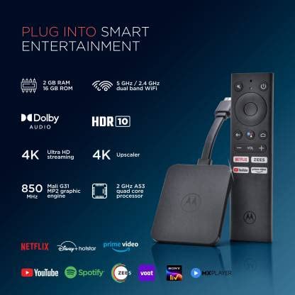 Motorola DVM4KA01 Media Streaming Device (Black) Motorola DVM4KA01 Media Streaming Device (Black)