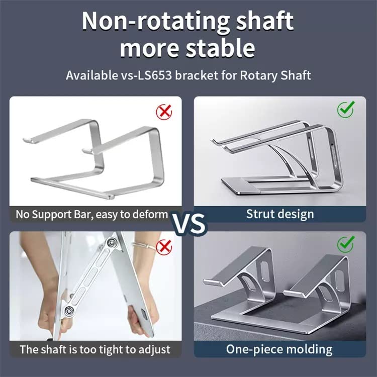 Dyazo Solid Height and Angle Adjustable Tabletop Laptop Stand 11 (27cm)-15.6 inches (39.6cm, Silver) Dyazo Solid Height and Angle Adjustable Tabletop Laptop Stand 11 (27cm)-15.6 inches (39.6cm, Silver)