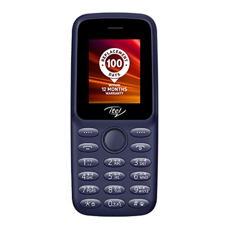 Itel U20 4 MB/32 MB 1.8 inch Black Keypad Feature Phone