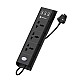 Portronics Power Plate 6 with 4 USB Port + 5 Power Sockets Extension Board, 2500W Power Converter, Cord Length 3Mtr (Black)