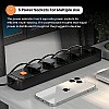 Portronics Power Plate 7 with 6 USB Port + 8 Power Sockets Smart Electric Universal Extension Board Multi Plug with 2500W, 3Mtr Cord Length, 2.1A USB Output(Black)