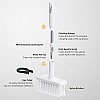 Gizga Essentials Earphone Earpod Cleaning Pen for Earbuds Wireless Earphones 5-in-1 Multifunctional Cleaning Kit White