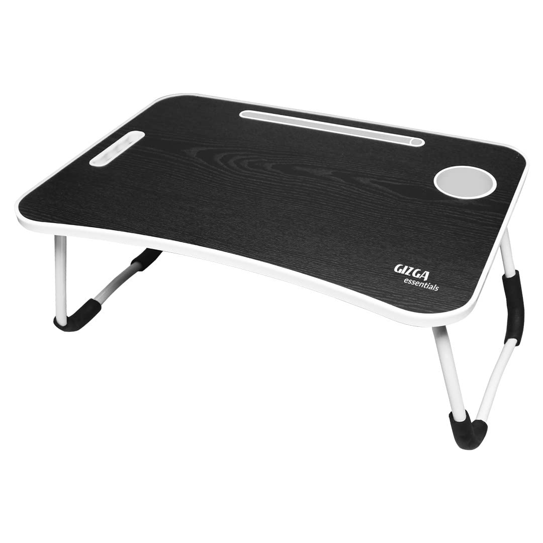 Gizga Essentials Stylish Multi-Purpose Portable Laptop Tabel Ergonomic Black