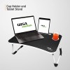 Gizga Essentials Stylish Multi-Purpose Portable Laptop Tabel  Ergonomic Black