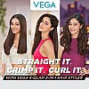 VEGA K-Glam Advanced 3 In 1 Hair Styler With Adjustable Temperature Straightener (VHSCC-04) Rose Gold