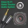 AGARO 3.5mm Male to Female AUX Cable 7.5M,Silver Black