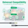 AGARO 3.5mm Male to Female AUX Cable 7.5M,Silver Black