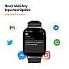 Ambrane Edge Smartwatch with 500 Nits Brightness (4.2cm) Full-Touch LucidDisplay (Raven Black)