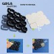 Gizga Essentials Cable Organizer Clips Holder, Strong Self Adhesive Wire Management Clamps, Cord Routing Clips for Wall (Set of 9), Black