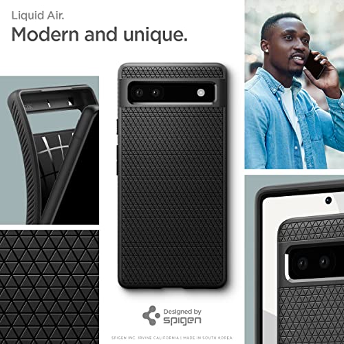 Spigen Liquid Air Back Cover Compatible for Google Pixel 6a (TPU Matte Black) Spigen Liquid Air Back Cover Compatible for Google Pixel 6a (TPU Matte Black)