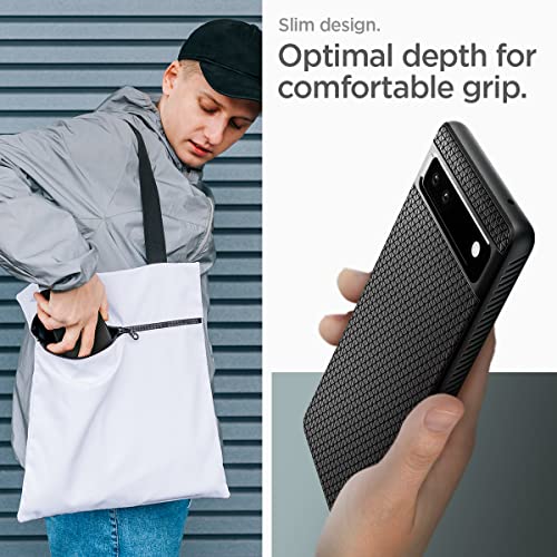 Spigen Liquid Air Back Cover Compatible for Google Pixel 6a (TPU Matte Black) Spigen Liquid Air Back Cover Compatible for Google Pixel 6a (TPU Matte Black)