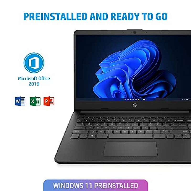 HP 14S-Intel Pentium Silver N6000-8Gb Ram/256Gb Ssd 14 Inches (35.6Cm) Hd, Micro-Edge Display (Tu,Jet Black)