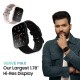 TAGG Verve MAX Smartwatch 1.78'' Large Hi-Res Display 24 Sports Modes, Waterproof Heart-Rate, Blood Oxygen & BP Monitor Black