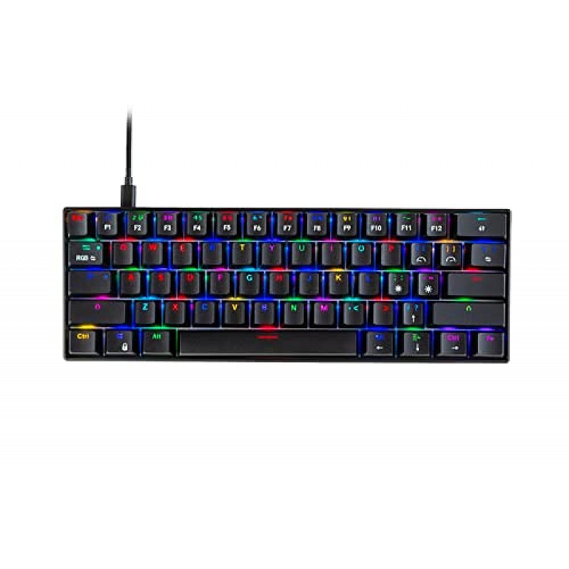 Cosmic Byte CB-GK-21 Themis 61 Key Mechanical Per Key RGB Gaming Keyboard Black