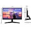 Samsung 24-inch 1920 X 1080 Pixels FHD Monitor, IPS, 75 Hz, Bezel Less Design LF24T350FHWXXL Dark Blue Gray