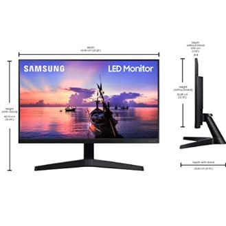 Samsung 24-inch 1920 X 1080 Pixels FHD Monitor, IPS, 75 Hz, Bezel Less Design LF24T350FHWXXL Dark Blue Gray Samsung 24-inch 1920 X 1080 Pixels FHD Monitor, IPS, 75 Hz, Bezel Less Design LF24T350FHWXXL Dark Blue Gray