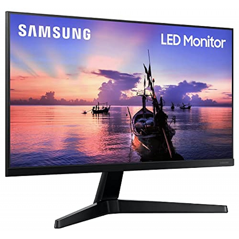 Samsung 24-inch 1920 X 1080 Pixels FHD Monitor, IPS, 75 Hz, Bezel Less Design LF24T350FHWXXL Dark Blue Gray