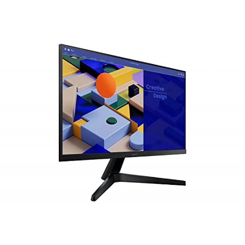 Samsung 24-inch 1920 X 1080 Pixels FHD Monitor, IPS, 75 Hz, Bezel Less Design LF24T350FHWXXL Dark Blue Gray