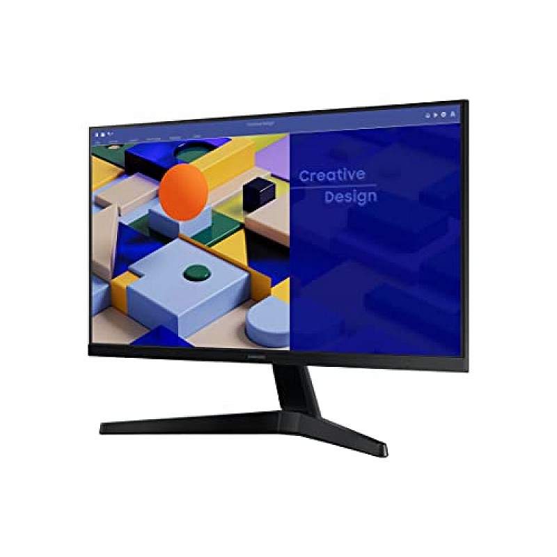 Samsung 24-inch 1920 X 1080 Pixels FHD Monitor, IPS, 75 Hz, Bezel Less Design LF24T350FHWXXL Dark Blue Gray