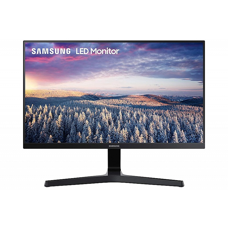 Samsung Ls24R356Fhwxxl 24 Inch (60.4 Cm) IPS, 3 Side Bezel Less Flat Led 1920 X 1080 Pixels Monitor 75 Hz Dark Blue Gray