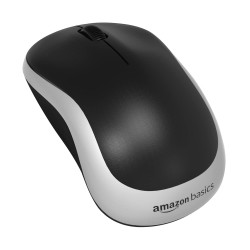 AmazonBasics Wireless Mouse, 2.4 GHz with USB Nano Receiver, Optical Tracking, for PC/Mac/Laptop/Tablet (Black)