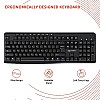 Amazon Basics Wireless Keyboard and Mouse Combo for Windows, 2.4 GHz Wireless, Spill-Resistant Design, 8 Multimedia  (Black)