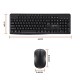 Amazon Basics Wireless Keyboard and Mouse Combo for Windows, 2.4 GHz Wireless, Spill-Resistant Design, 8 Multimedia  (Black)