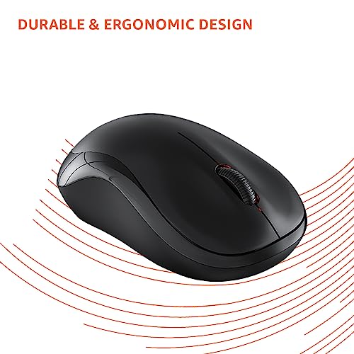 Amazon Basics Wireless Keyboard and Mouse Combo for Windows, 2.4 GHz Wireless, Spill-Resistant Design, 8 Multimedia (Black) Amazon Basics Wireless Keyboard and Mouse Combo for Windows, 2.4 GHz Wireless, Spill-Resistant Design, 8 Multimedia (Black)