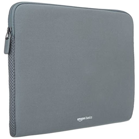 AmazonBasics Laptop Sleeve Case Cover Pouch for 14/35.5 cm Laptop for Men and Women Slim Profile Neoprene, Soft Puffy (Grey) AmazonBasics Laptop Sleeve Case Cover Pouch for 14/35.5 cm Laptop for Men and Women Slim Profile Neoprene, Soft Puffy (Grey)
