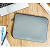 AmazonBasics Laptop Sleeve Case Cover Pouch for 14/35.5 cm Laptop for Men and Women Slim Profile Neoprene, Soft Puffy (Grey)