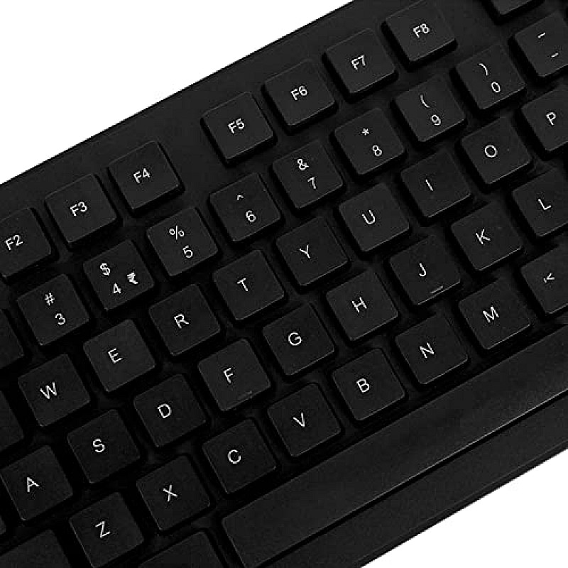 Amazon Basics Wired Keyboard for Windows, USB 2.0 Interface, for PC, Computer, Laptop, Mac (Black)