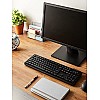 Amazon Basics Wired Keyboard for Windows, USB 2.0 Interface, for PC, Computer, Laptop, Mac (Black)