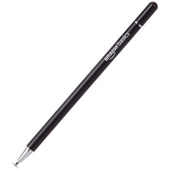 Amazon Basics Capacitive Stylus Pen for iOS and Android Touchscreen Devices, Fine Point Disc Tip, Lightweight  (Black)