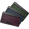 iClever Wireless Keyboard for Mac BK04, Bluetooth Keyboard for Tablet, Universal Slim Portable, 7-Colors Backlit Keyboard