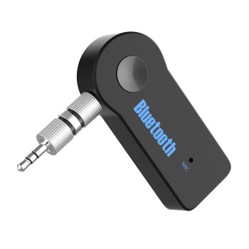 Sounce Bluetooth Receiver/Hands-Free Car Kit, Portable 3.5mm Bluetooth Aux Adapter Wireless Music Streaming for Home, Car Audio Speaker 