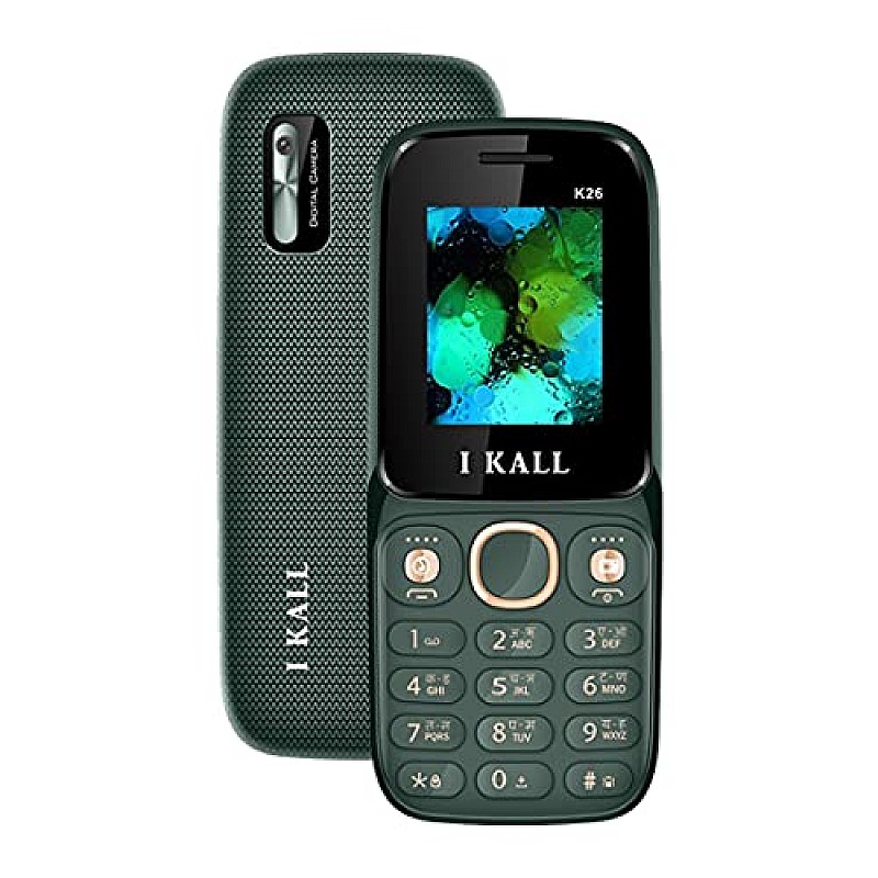 IKALL K26 Keypad Mobile (1.8 Inch, 1000 mAh) (Green) refurbished