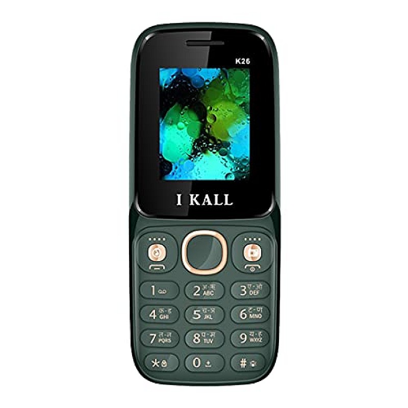 IKALL K26 Keypad Mobile (1.8 Inch, 1000 mAh) (Green) refurbished