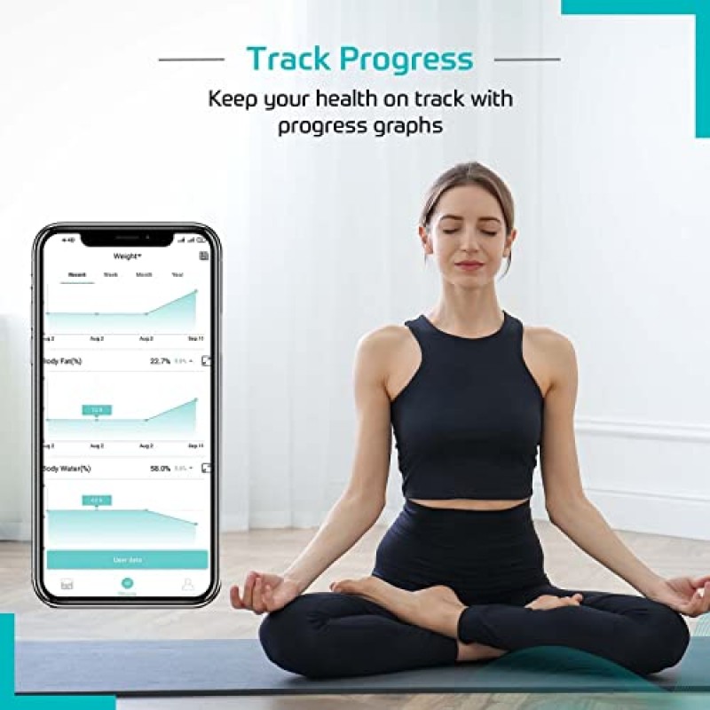 beatXP Smart Bluetooth BMI Weight Machine for Body Weight with 12 Essential Body Parameters