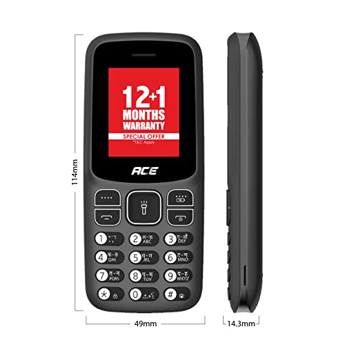 Itel Ace 2 with a 1.8-inch Display Size 1000 mAh Battery, Bluetooth Deep Blue Itel Ace 2 with a 1.8-inch Display Size 1000 mAh Battery, Bluetooth Deep Blue