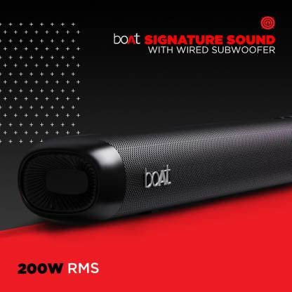 boAt Aavante Bar 4000DA with Dolby Atmos 3D 200 W Bluetooth Soundbar (Premium Black, 2.1 Channel) boAt Aavante Bar 4000DA with Dolby Atmos 3D 200 W Bluetooth Soundbar (Premium Black, 2.1 Channel)