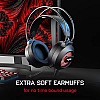 Redgear Shadow Helm Gaming Wired Over Ear Headset with Mic with 50Mm Drivers, Superior Fit, Vox Technology and Multi-Purpose Audio Jack (Black)