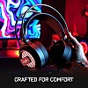 Redgear Shadow Helm Gaming Wired Over Ear Headset with Mic with 50Mm Drivers, Superior Fit, Vox Technology and Multi-Purpose Audio Jack (Black)