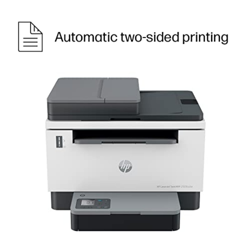 HP Laserjet Tank 2606sdw Duplex Printer with ADF Print+Copy+Scan, Lowest Cost/Page - B&W Prints, Easy 15 Sec Toner Refill, Dual Band Wi-Fi (Refurbished)