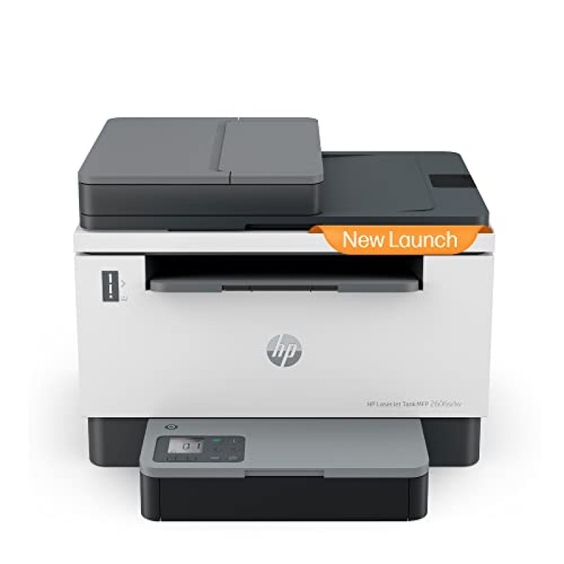 HP Laserjet Tank 2606sdw Duplex Printer with ADF Print+Copy+Scan, Lowest Cost/Page - B&W Prints, Easy 15 Sec Toner Refill, Dual Band Wi-Fi (Refurbished)