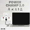 UBON Power Champ 2.0 Cordless Extension Board with USB Ports And 3 Universal Sockets